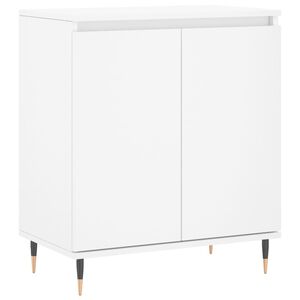vidaXL Komoda bela 60x35x70 cm inženirski les