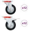 vidaXL Gibljiva kolesa 24 kosov 100 mm