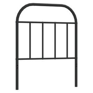 vidaXL Kovinsko nadomestno vzglavje črno 75 cm