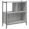 vidaXL Knjižna omara siva sonoma 72x28x77,5 cm inženirski les