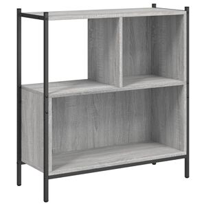 vidaXL Knjižna omara siva sonoma 72x28x77,5 cm inženirski les