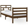 vidaXL Posteljni okvir medeno rjav 75x190 cm trden les