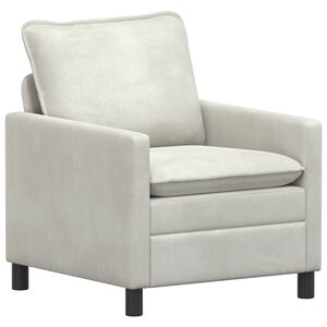 vidaXL Kavč Krem 76 x 81 x 87,5 cm Žamet
