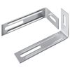 vidaXL Protitip nosilec 2 srebrna 74,5 x 15 x 32 mm elezo