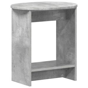 vidaXL Stranska miza Betonsko siva 50 x 39,5 x 55 cm Inženirski les