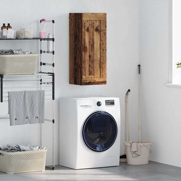 vidaXL Stenska omara Star les 34,5 x 34 x 90 cm Konstruiran les