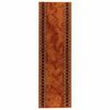 vidaXL Tekstilni preproga FLORNES Tkano Oranžna 67 cm x 150 cm PP 7 mm