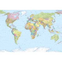 Komar Stenska slika World Map XXL 368x248 cm