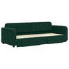 vidaXL Izvlečna dnevna postelja s predali temno zelena 80x200 cm žamet