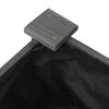vidaXL Vrtna visoka greda s podlogo siva 120x60x25 cm trden les jelke