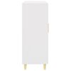 vidaXL Komoda bela 69,5x34x90 cm inženirski les