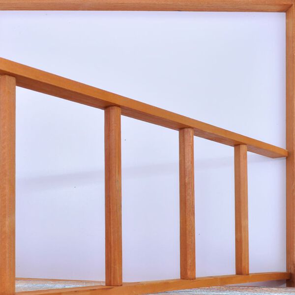 vidaXL Ptičja kletka iz lesa 65x63x165 cm