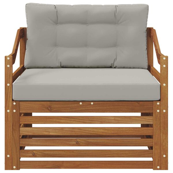 vidaXL Zunanja garnitura za sedenje Masiven les akacije Naravna