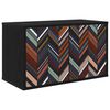 vidaXL Stenska TV omarica OMMEN 69 x 33 x 40 cm Črni hrast