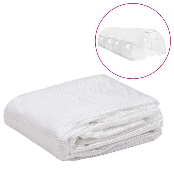 vidaXL Nadomestno pokrivalo za rastlinjak 18 m&sup2; 3x6x2 m prozorno