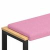 vidaXL Blazina za klop Blago Roza Globina 35 cm