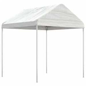 vidaXL Paviljon s streho bel 2,28x2,23x2,69 m polietilen