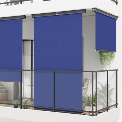 vidaXL Balkonska stranska tenda 170x250 cm modra