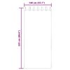 vidaXL Voile zavese z zanke 2 kosa temno siva 140x225 cm