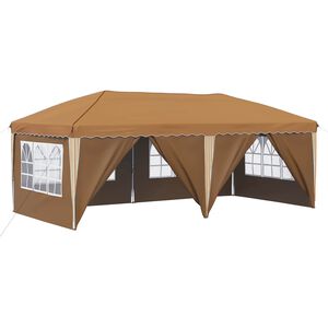vidaXL Zložljivi &scaron;otor za zabave 575 x 288 x 245 cm Bež