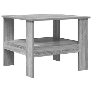 vidaXL Klubska miza Siva Sonoma 57 x 55 x 45 cm Inženirski les