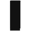 vidaXL Omarica za čevlje črna 30x35x100 cm inženirski les