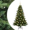 vidaXL Umetna božična jelka z bučko 120 cm 150 LED Toplo bela