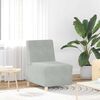 vidaXL Modularna sofa enota brez naslonov 2 pcs Svetlo siva