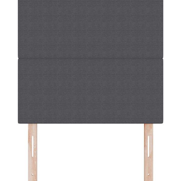 vidaXL Vzglavje z vzglavjem Temno siva 100 cm Umjetno usnje