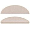 vidaXL Stopni&scaron;čne preproge 15 kosov 56x17x3 cm taupe polkrožne