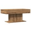 vidaXL Klubska mizica Artisan hrast 96x50x45 cm inženirski les