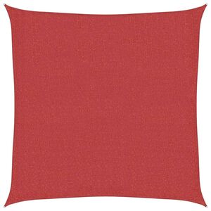 vidaXL Senčno jadro 160 g/m&sup2; rdeče 2x2 m HDPE