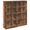 vidaXL Visok predalnik 2 kos Star les 68 x 37 x 142 cm Inženirski les