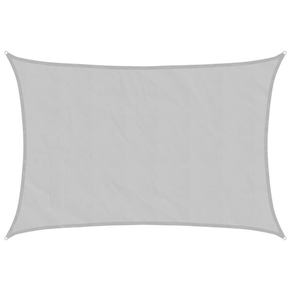 vidaXL Senčno jadro svetlo sivo 4x2,5 m 100 % poliester oxford
