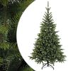 vidaXL Umetno Zložljivo Božično Drevo 150 cm PVC in kovina Zelena