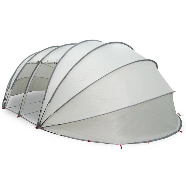 vidaXL Bazenski &scaron;otor dome Siva 538 x 440 x 204 cm