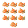 vidaXL Tovorni vezni trak 10 kosov 0,4 tone 6mx25mm oranžne barve