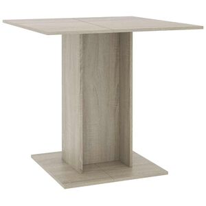 vidaXL Jedilna miza sonoma hrast 80x80x75 cm iverna plo&scaron;ča