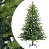 vidaXL Umetno Zložljivo Božično Drevo 150 cm PVC in kovina Zelena