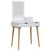 vidaXL Komplet toalet FAUSKE 3 kos Bela 76 x 50 x 143 cm