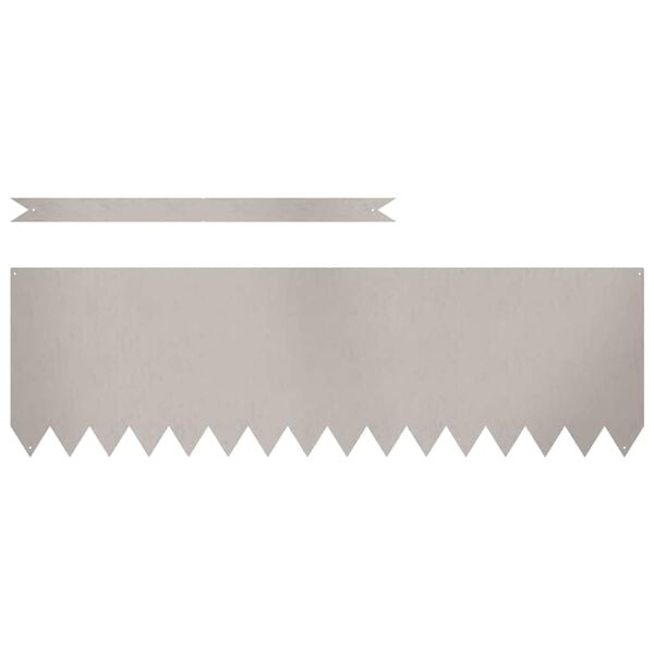 vidaXL Robovi trave 10 pcs Rjava 100 x 0,05 x 20 cm