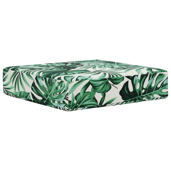 vidaXL Zunanja sedežna blazina Vzorec lista 40 x 40 x 8 cm