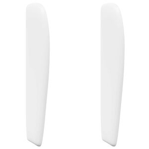 vidaXL U&scaron;esni vzglavnik Bela PVC