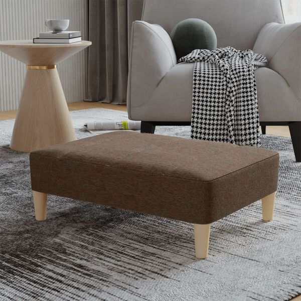 vidaXL Stolček za noge rjav 78x56x32 cm blago