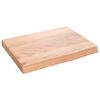 vidaXL Kopalni&scaron;ki pult svetlo rjav 40x30x(2-4) cm obdelan trden les