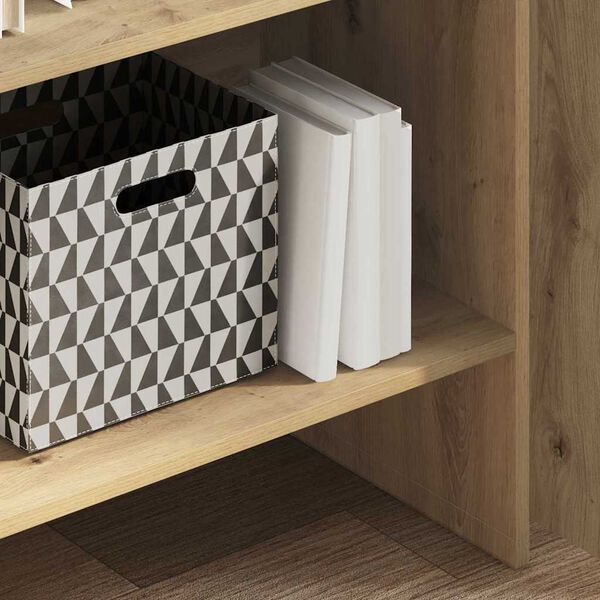 vidaXL Knjigovni omar Umetni hrast 60 x 35 x 180 cm Konstruiran les