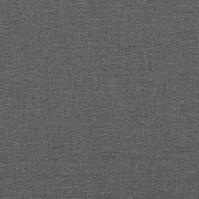 vidaXL Posteljni okvir z vzglavjem temno siv 90x190 cm blago
