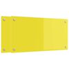 vidaXL Zaščita za kuhinjo 2 pcs Rumena 80 x 40 cm kaljeno steklo