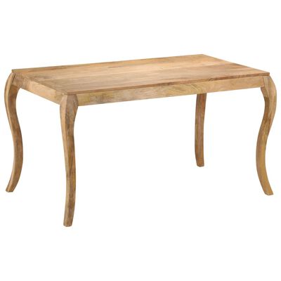vidaXL Jedilna miza iz trdnega mangovega lesa 135x75x76 cm