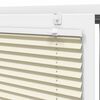vidaXL Plisirana žaluzija Cream 85x200 cm &Scaron;irina tkanine 84,4 cm